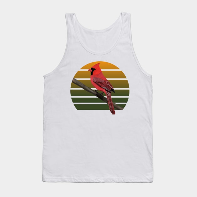 jz.birds Northern Cardinal Bird Art Tank Top by jzbirds